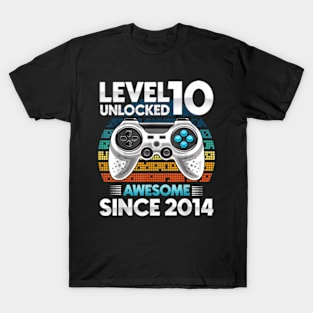 10 yr BDay Son Boy Gamer 10th 10 Year Old Birthday T-Shirt